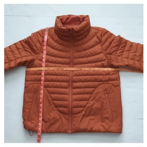 Lululemon Lightweight Relaxed Fit Down Jacket Canyon Orange size 8 - Picture 10 of 13